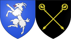 Blason ville fr Bischheim Bas-Rhin juxtaposés